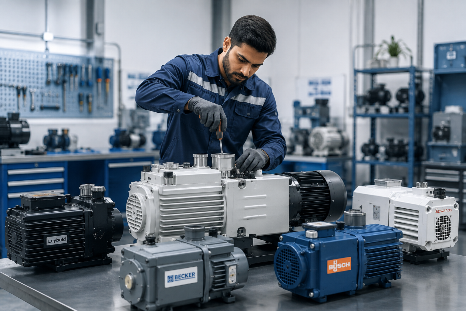 High performance industrial vacuum pump